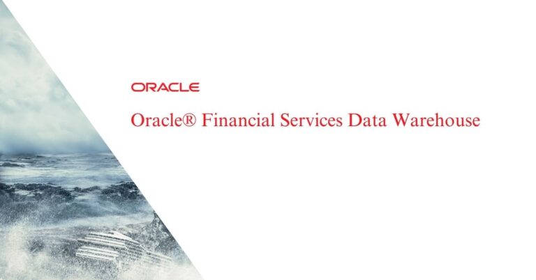 Oracle® Financial Services Data Warehouse