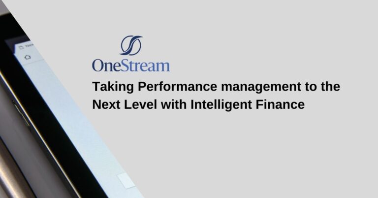 Taking Performance management to the Next Level with Intelligent Finance